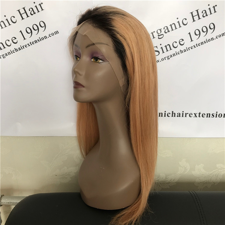 Hot sale!1b 27# straight full lace wig,glam and attractive A14